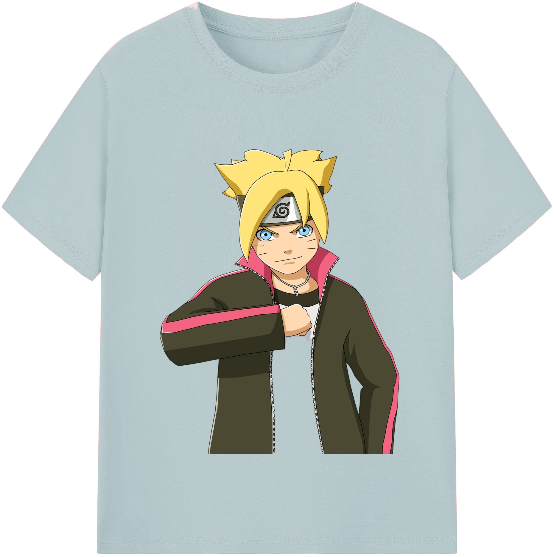 （画像用） NARUTO -ナルト- うずまき ボルト Uzumaki Boruto 綿100％半袖Tシャツ（フロントプリント）